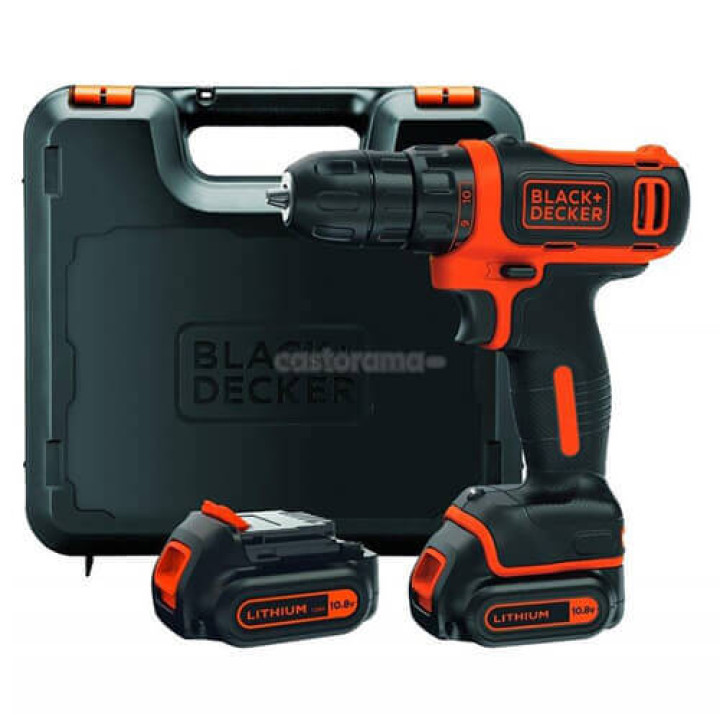 Аккумуляторная дрель-шуруповерт BLACK+DECKER BDCDD12KB