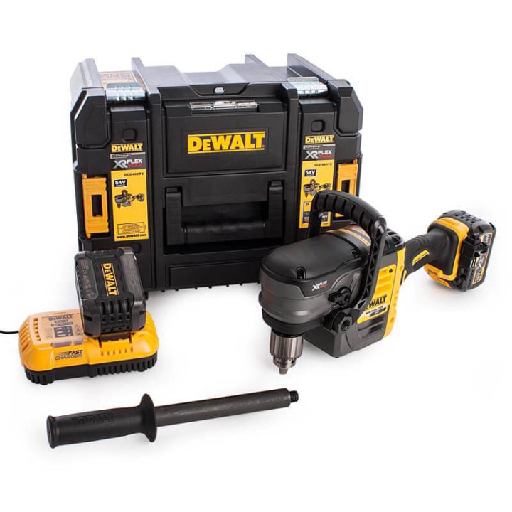 Угловая аккумуляторная дрель XR FLEXVOLT DeWALT DCD460T2