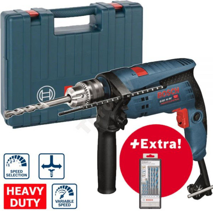 Дрель ударная Bosch GSB 16 RE