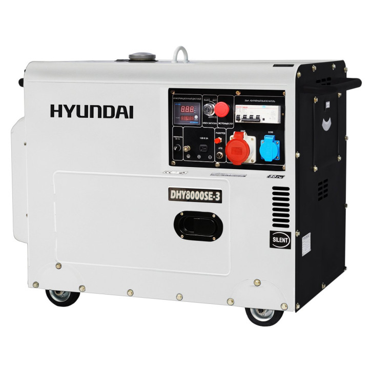 Генератор Hyundai DHY 8000SE-3