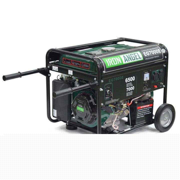Генератор IRON ANGEL EG 7000 E (бензин)