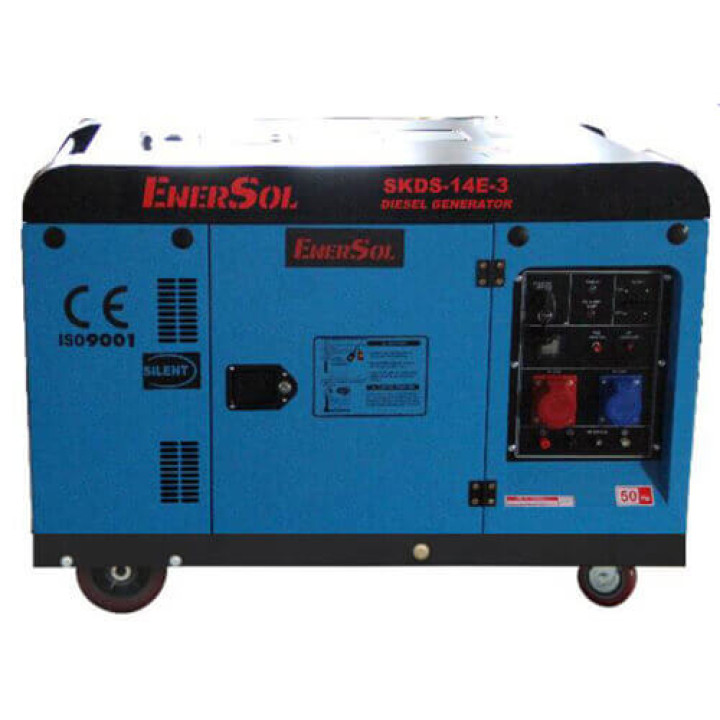 Дизельный генератор трехфазный 12кВА EnerSol SKDS-14E(B)-3