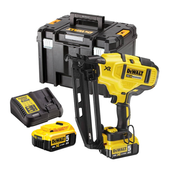 Аккумуляторный гвоздезабиватель FLEXVOLT 18В 5Ач диаметр гвоздя 1.6мм DeWALT DCN660P2