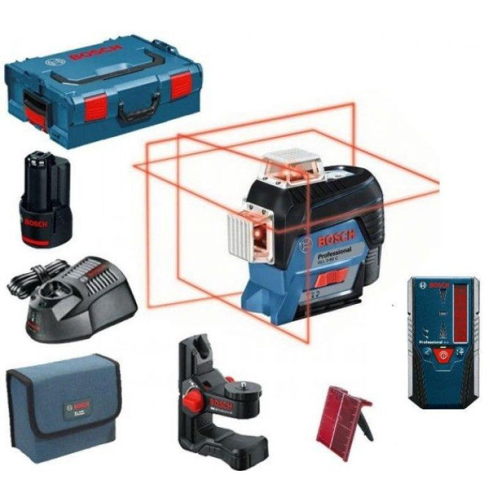 Лазерный нивелир Bosch GLL 3-80 C + BM1 + LR7