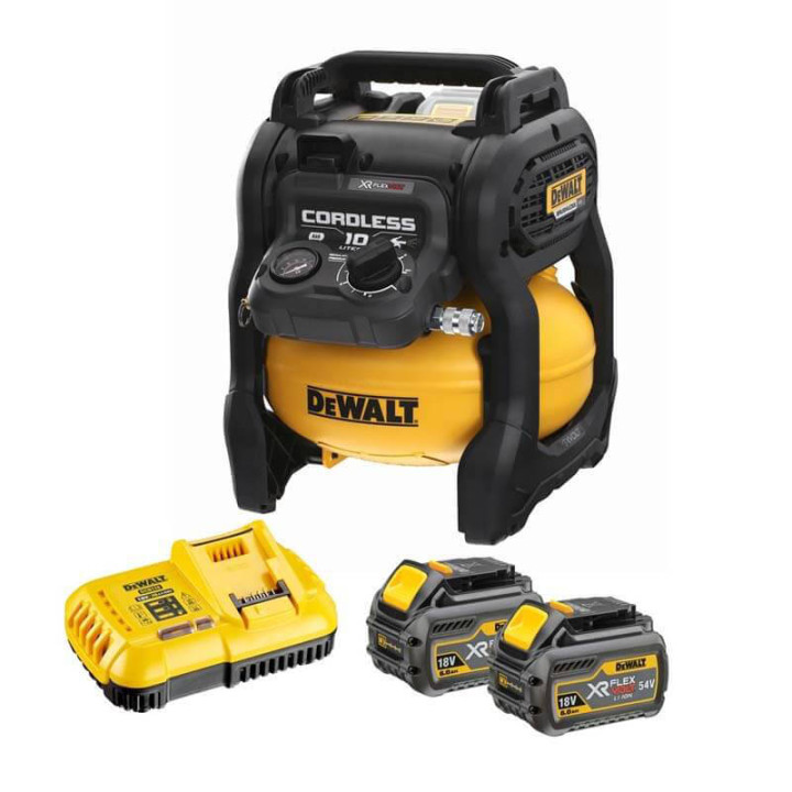 Аккумуляторный воздушный компрессор FLEXVOLT DeWALT DCC1054T2