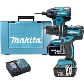Набор инструментов Makita DLX2002 (DHP480Z, DTD129, BL1830x2, DC18RC)