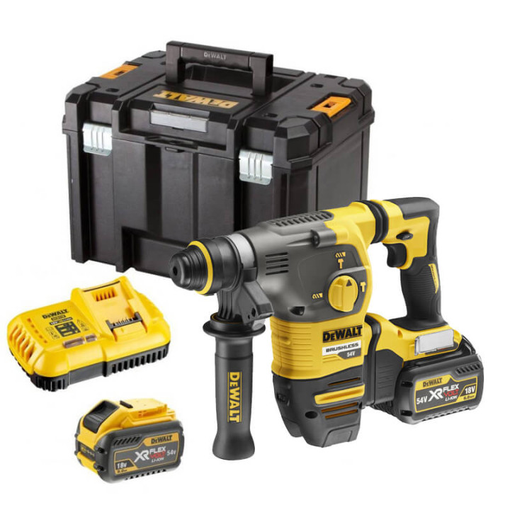 Перфоратор аккумуляторный 54В FlexVolt SDS-Plus DeWALT DCH323T2