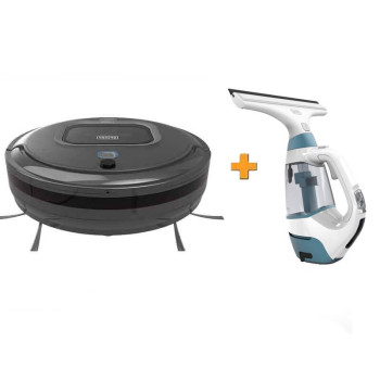 Робот-пылесос + подарок пылесос для мытья окон BLACK+DECKER RVA425B+WW100