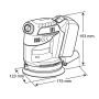 Аккумуляторная эксцентриковая шлифмашина MAKITA DBO180Z