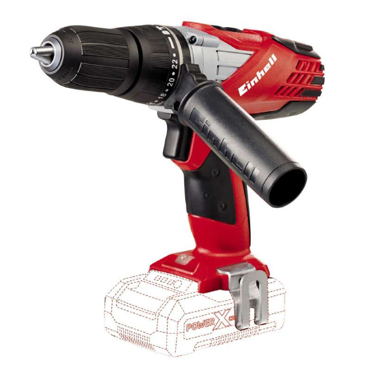 Шуруповерт ударный аккумуляторный (без акк) Einhell Expert Plus TE-CD 18-2 Li-i Solo