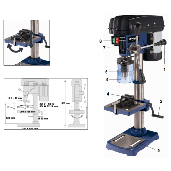 Станок сверлильный Einhell Blue BT-BD 701