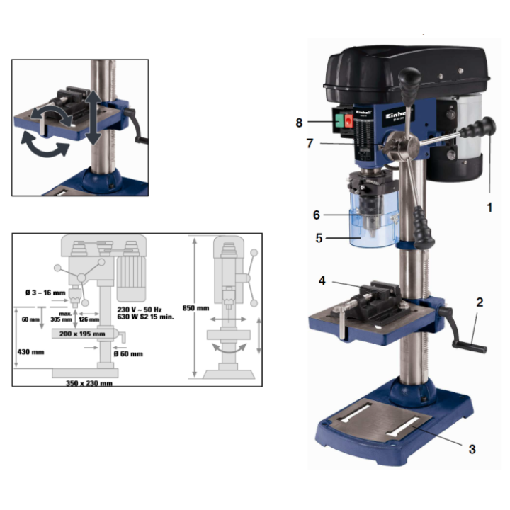 Станок сверлильный Einhell Blue BT-BD 701