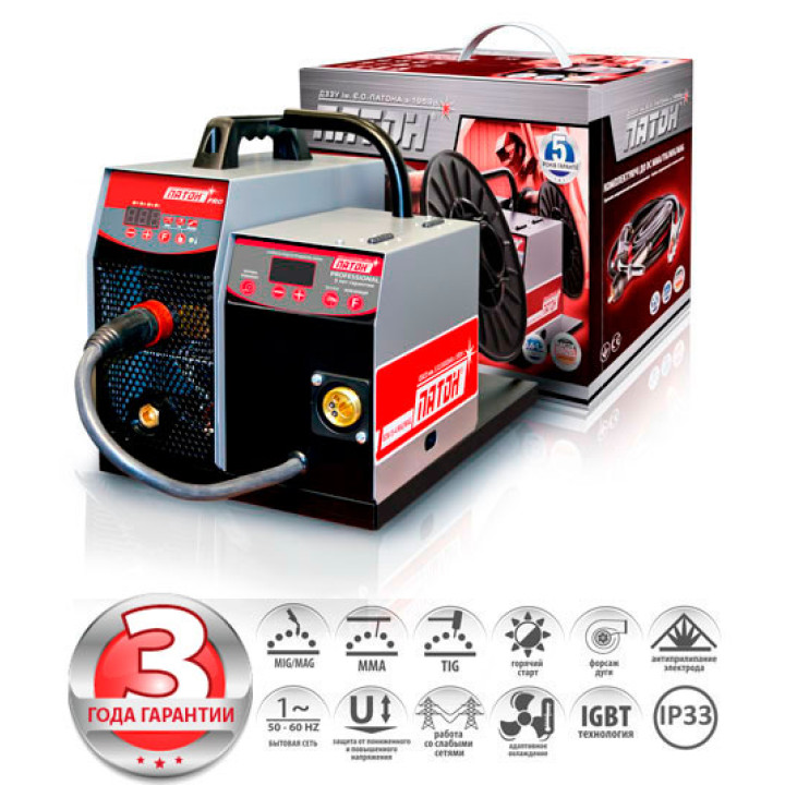 Цифровой полуавтомат инверторный ПСИ-315Р-380V (15-2) DC MMA / TIG / MIG / MAG серии «PRO»
