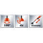 Триммер электрический 450 Вт Einhell Classic GC-ET 4530 Set