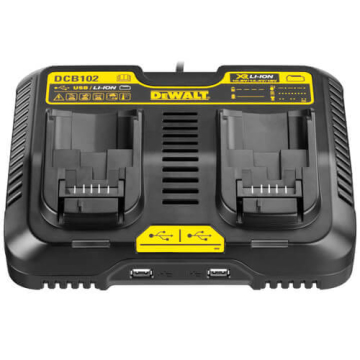 Зарядное устройство двухрядное DeWALT DCB102