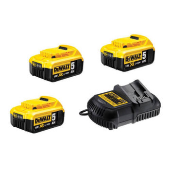 Зарядное устройство и 2 аккумулятора DCB184 5Ач DeWALT DCB105P3