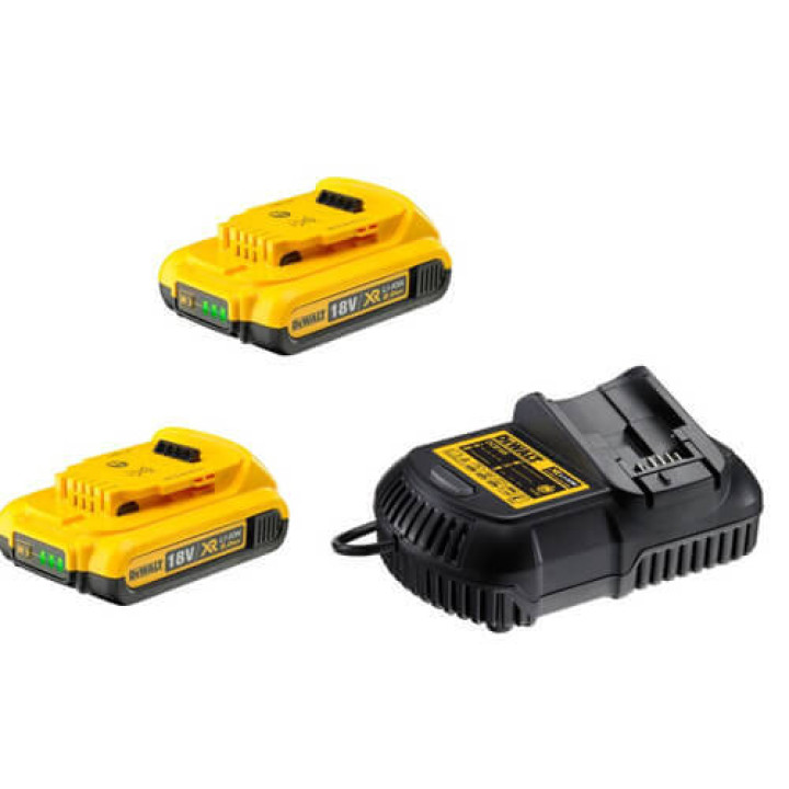 Зарядное устройство и 2 аккумулятора DCB183 2Ач DeWALT DCB105D2