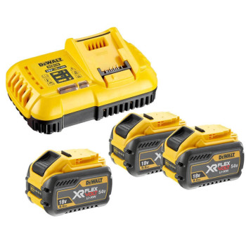 Зарядное устройство и 3 аккумулятора XR FLEXVOLT DCB547 9Ач DeWALT DCB118X3