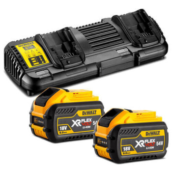 Зарядное устройство и 2 аккумулятора XR FLEXVOLT DCB547 9Ач DeWALT DCB132X2